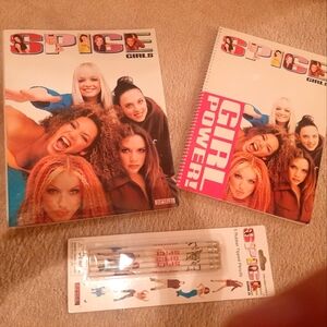 Original Spice Girls Binder, Notebook, and Pencils